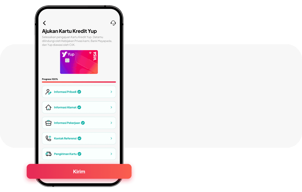 Isi Semua Data & Kirimkan